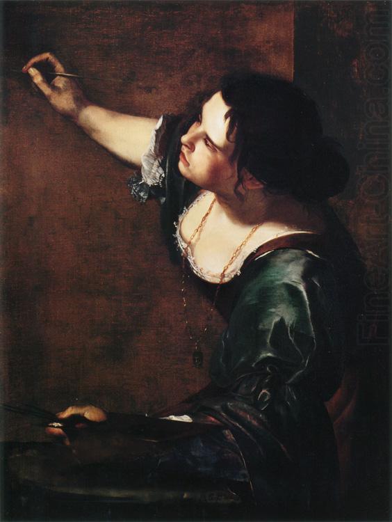 Artemisia  Gentileschi Self-Portrait as the Allegory of Painting (mk25) china oil painting image